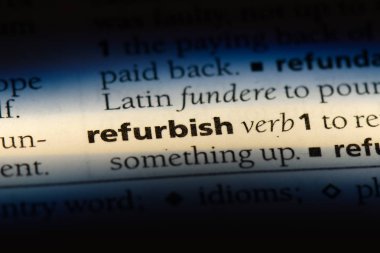 bir sözlüğü'ndeki sözcüğü yenilemek. kavramı yenilemek.