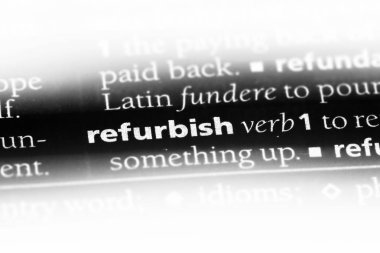 bir sözlüğü'ndeki sözcüğü yenilemek. kavramı yenilemek.