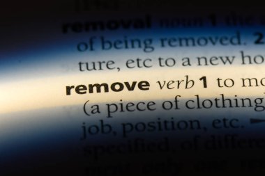 sözcük sözlükte kaldırın. kavram kaldırmak.