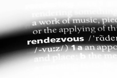 buluşma Word'de bir sözlük. buluşma kavramı.