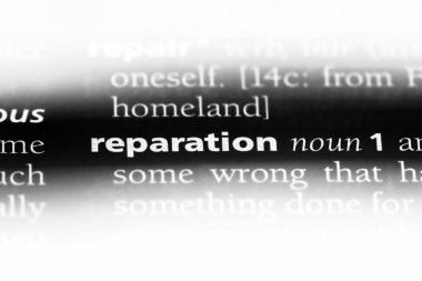 tazminat Word'de bir sözlük. tazminat kavramı.