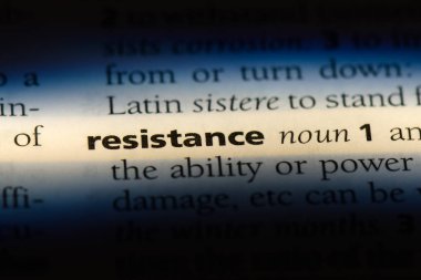 direnç Word'de bir sözlük. direnç kavramı.