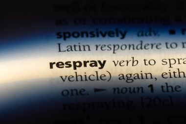 sözcük sözlükte respray. respray kavramı.