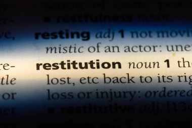 Restitüsyon Word'de bir sözlük. Restitüsyon kavramı.