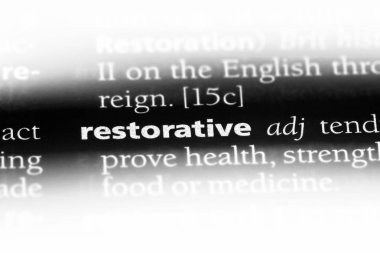 Restoratif tek kelimeyle bir sözlük. Restoratif kavramı.