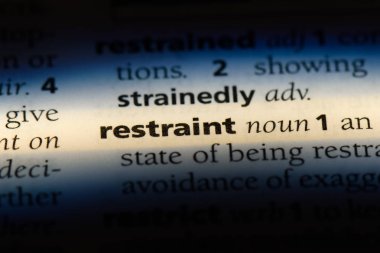 kısıtlama Word'de bir sözlük. kısıtlama kavramı.