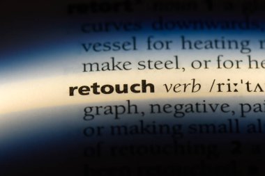 bir sözlüğü'ndeki sözcüğü rötuş. kavram rötuş.