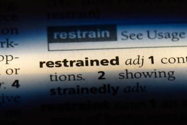 bir sözlüğü'ndeki ölçülü sözcüğü. ölçülü kavramı.