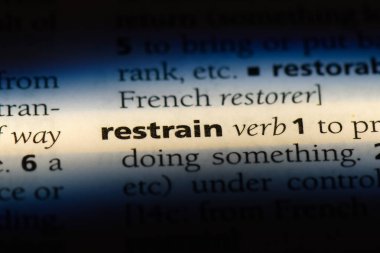 bir sözlüğü'ndeki sözcüğü dizginlemek. kavram dizginlemek.