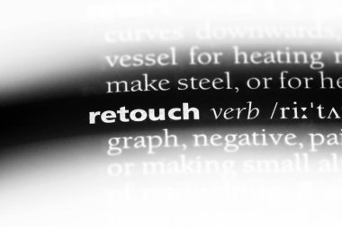 bir sözlüğü'ndeki sözcüğü rötuş. kavram rötuş.