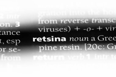 retsina sözcük sözlüğe. retsina kavramı.