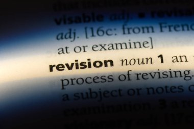 Gözden geçirme Word'de bir sözlük. Gözden geçirme kavramı.