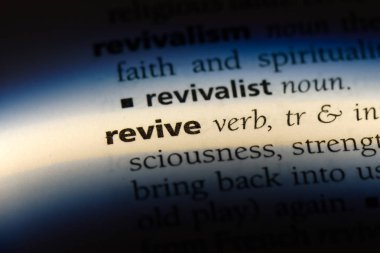 bir sözlüğü'ndeki sözcüğü canlandırmak. kavram canlandırmak.