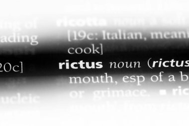 Riktüs sözcük sözlüğe. Riktüs kavramı.