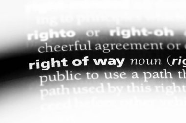 yol hakkı Word'de bir sözlük. yol hakkı kavramı.