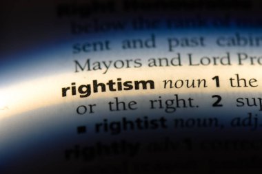 rightism sözcük sözlüğe. rightism kavramı.