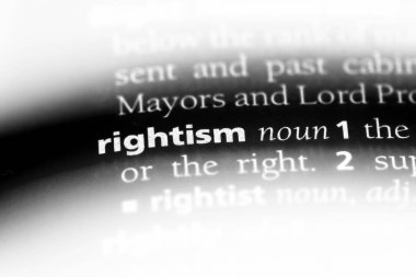 rightism sözcük sözlüğe. rightism kavramı.