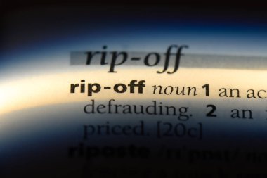 bir sözlüğü'ndeki sözcüğü koparmak. kavram rip.