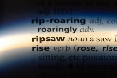 ripsaw sözcük sözlüğe. ripsaw kavramı.