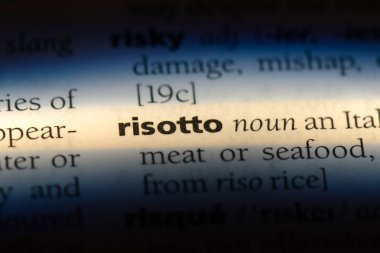 risotto Word'de bir sözlük. risotto kavramı.