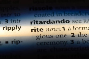 ayin Word'de bir sözlük. ayin kavramı.