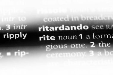 ayin Word'de bir sözlük. ayin kavramı.