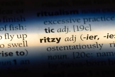 Lüks Tek kelimeyle bir sözlük. Lüks konsepti.