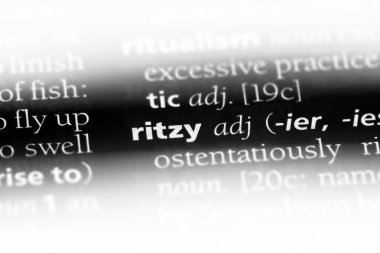 Lüks Tek kelimeyle bir sözlük. Lüks konsepti.