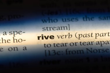 bir sözlüğü'ndeki sözcüğü rive. kavram rive.