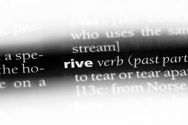 bir sözlüğü'ndeki sözcüğü rive. kavram rive.