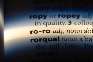 ro ro sözcük sözlüğe. ro ro kavramı.