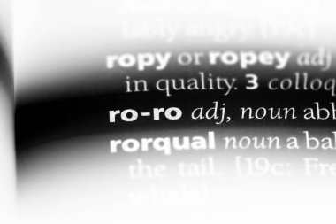 ro ro sözcük sözlüğe. ro ro kavramı.