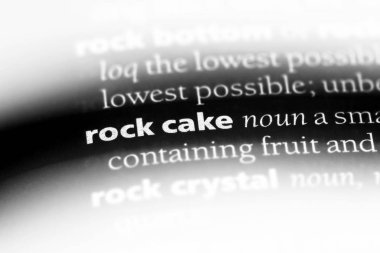 Rock kek Word'de bir sözlük. Rock kek kavramı.