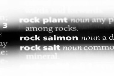 Rock somon Word'de bir sözlük. Rock somon kavramı.