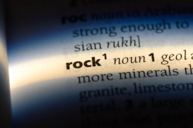 Rock Word'de bir sözlük. Rock kavramı.