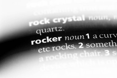 rocker Word'de bir sözlük. rocker kavramı.