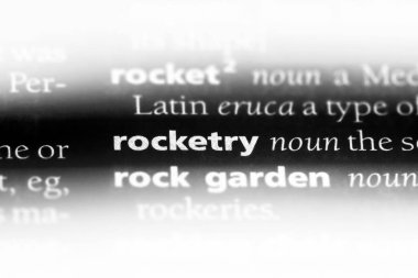 roket Word'de bir sözlük. roket kavramı.