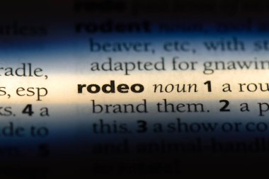 Rodeo Word'de bir sözlük. Rodeo kavramı.