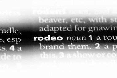 Rodeo Word'de bir sözlük. Rodeo kavramı.