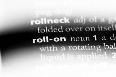 bir sözlüğü'ndeki sözcüğü rulo. kavramı üzerinde rulo.