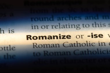 bir sözlüğü'ndeki sözcüğü romanize. kavram romanize.