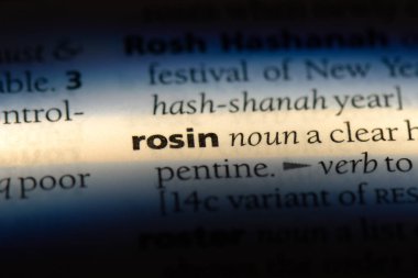 reçine Word'de bir sözlük. reçine kavramı.