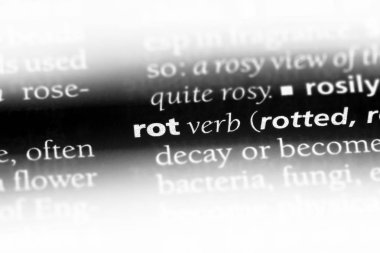 bir sözlüğü'ndeki sözcüğü çürü. Rot kavramı.