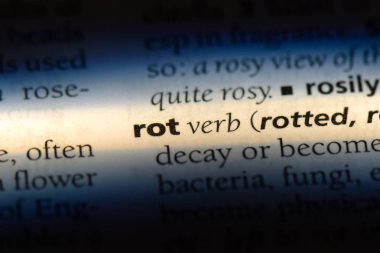 bir sözlüğü'ndeki sözcüğü çürü. Rot kavramı.