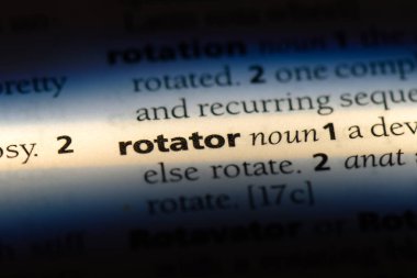 Rotator Word'de bir sözlük. Rotator kavramı.
