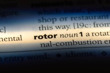 Rotor Word'de bir sözlük. rotor kavramı.