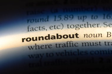 bir sözlüğü'ndeki dolambaçlı sözcüğü. dolambaçlı kavramı.