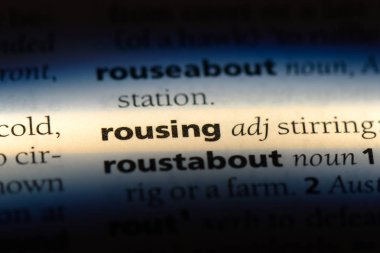 heyecan verici tek kelimeyle bir sözlük. heyecan verici kavramı.