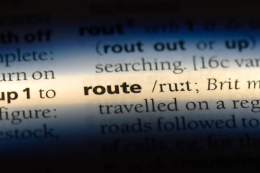 rota Word'de bir sözlük. rota kavramı.