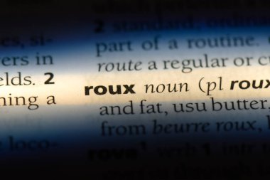 Roux Word'de bir sözlük. Roux kavramı.